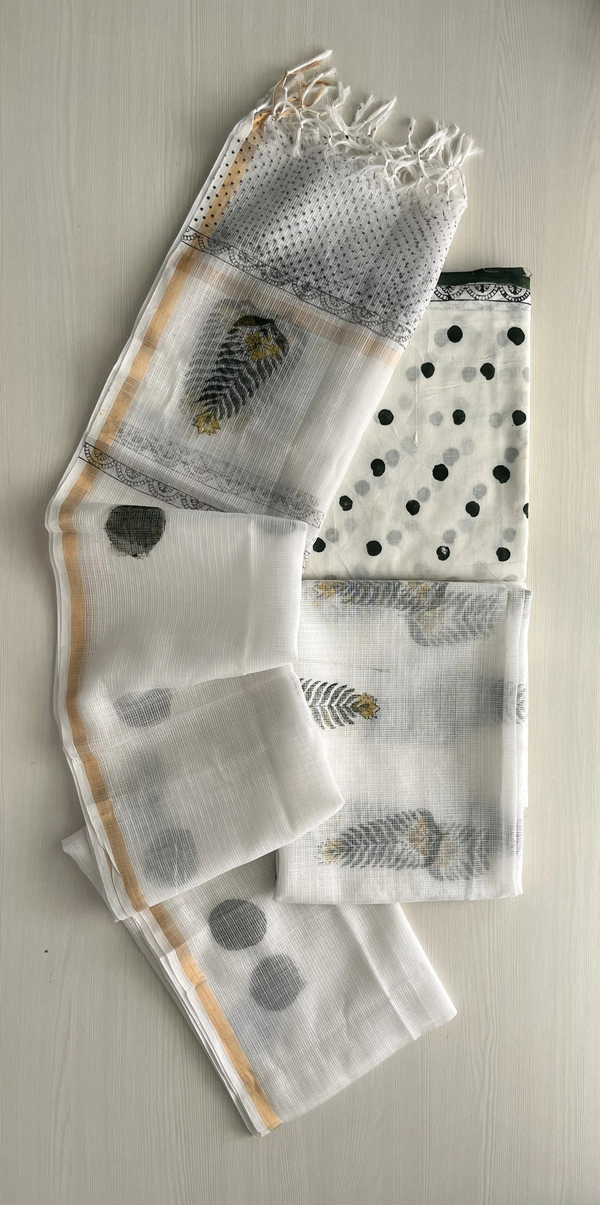 Hand Block Printed Full Kota Suit