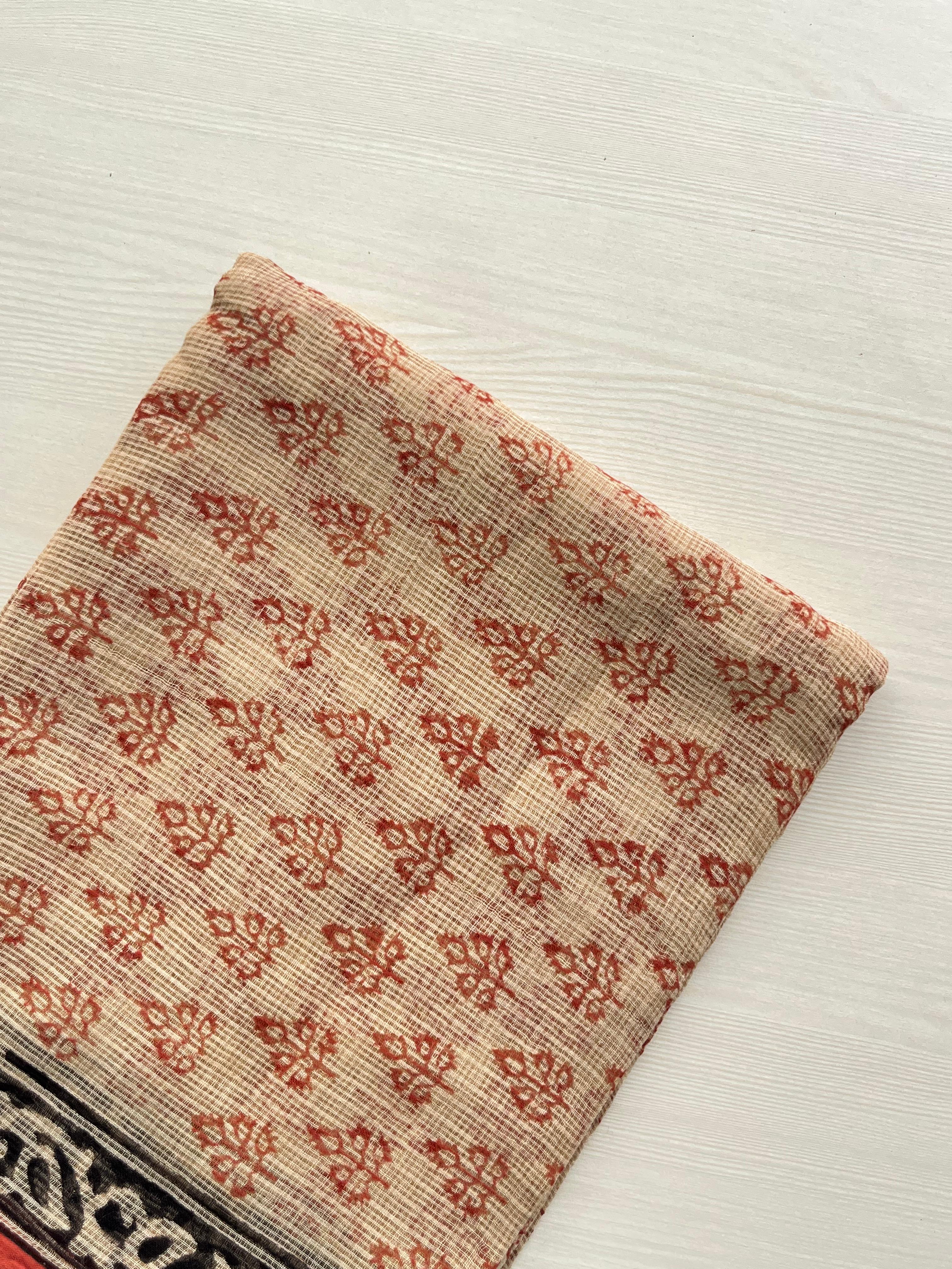 Hand Block Printed Full Kota Suit Earthy Elegance