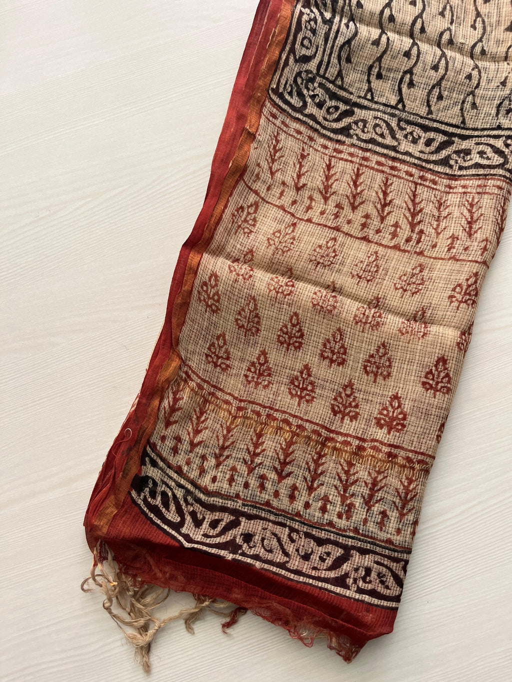 Hand Block Printed Full Kota Suit Earthy Elegance