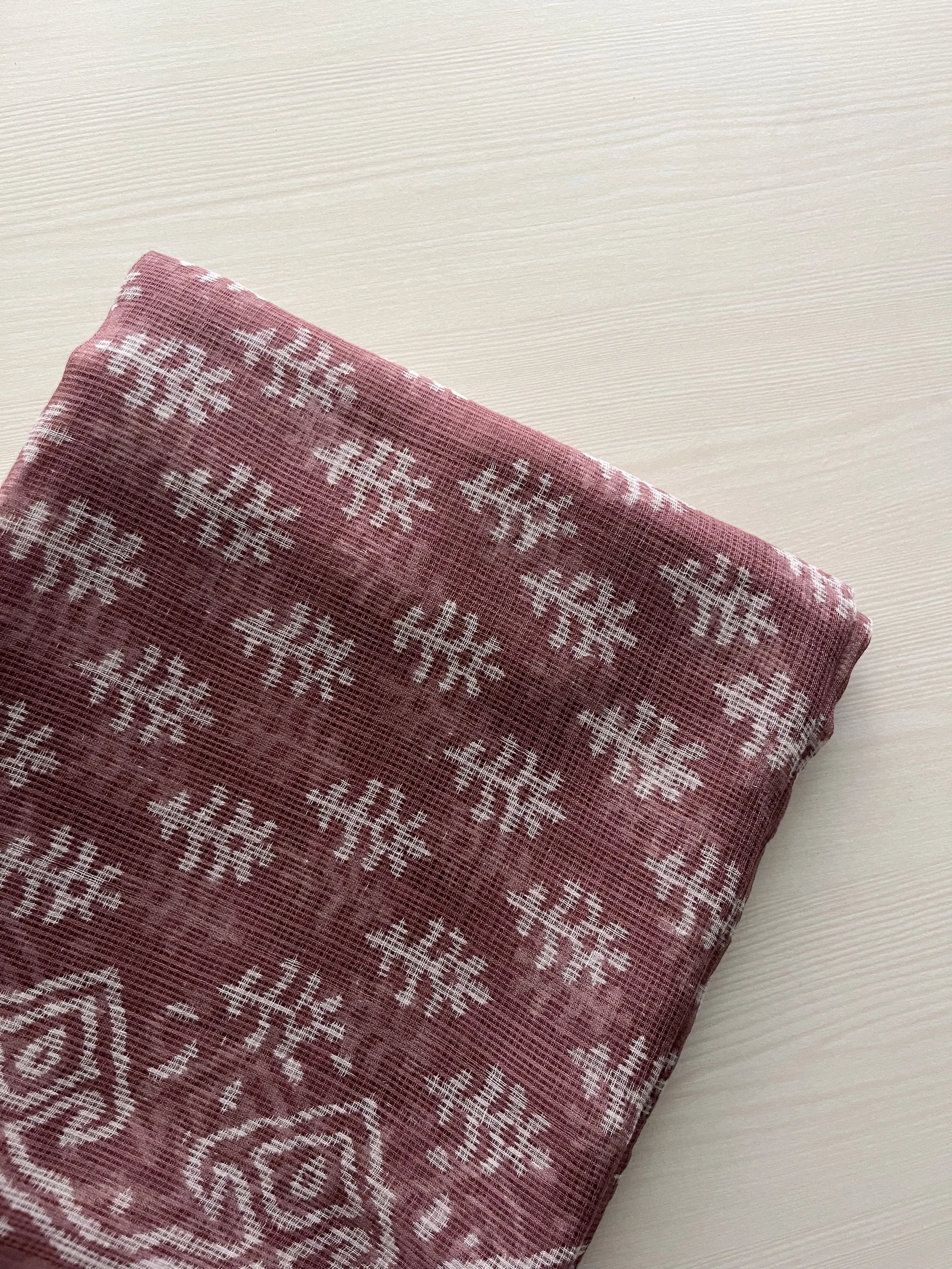 Hand Block Printed Full Kota Suit Earthen Grace