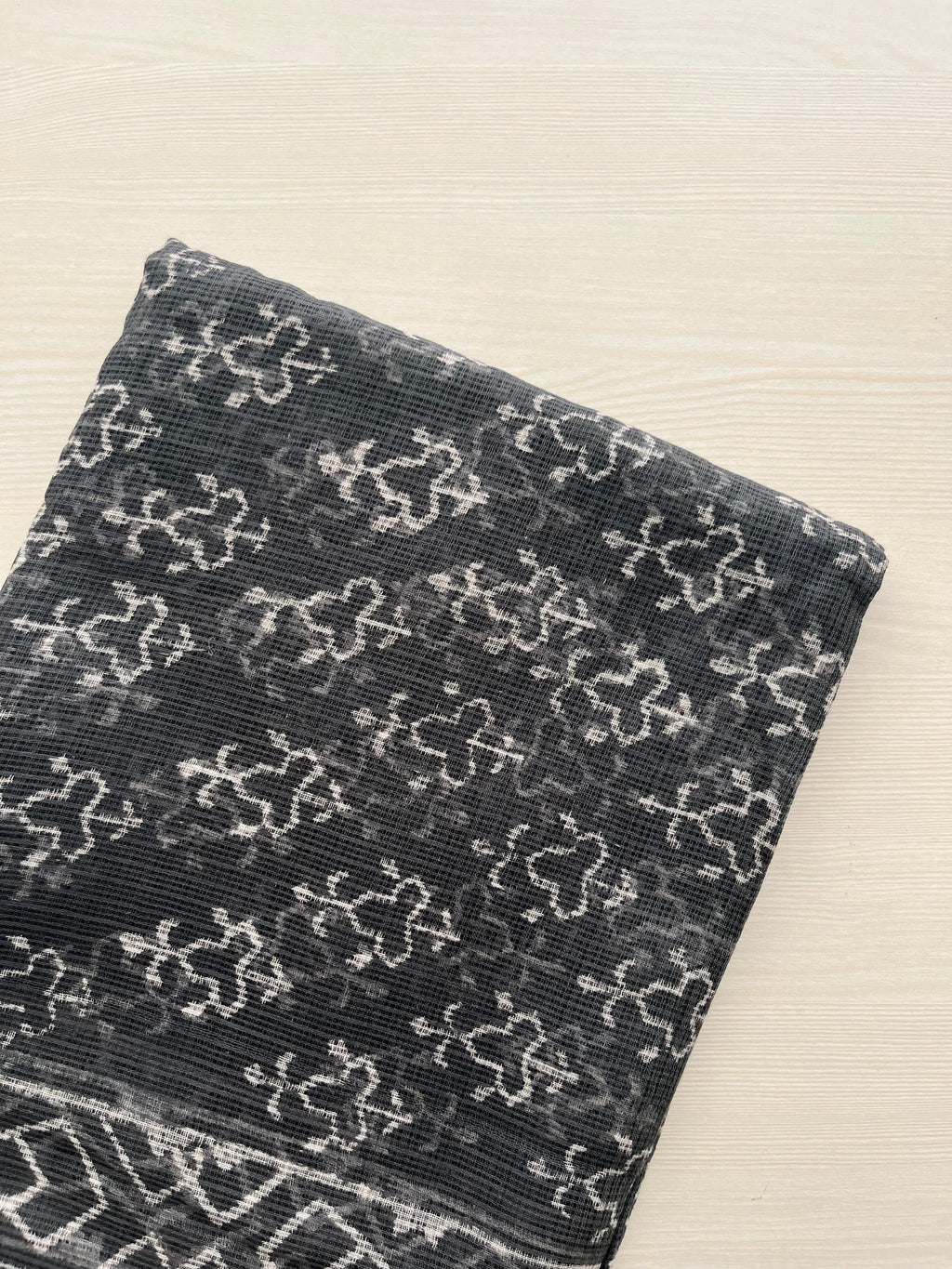 Hand Block Printed Full Kota Suit Luxe Grey