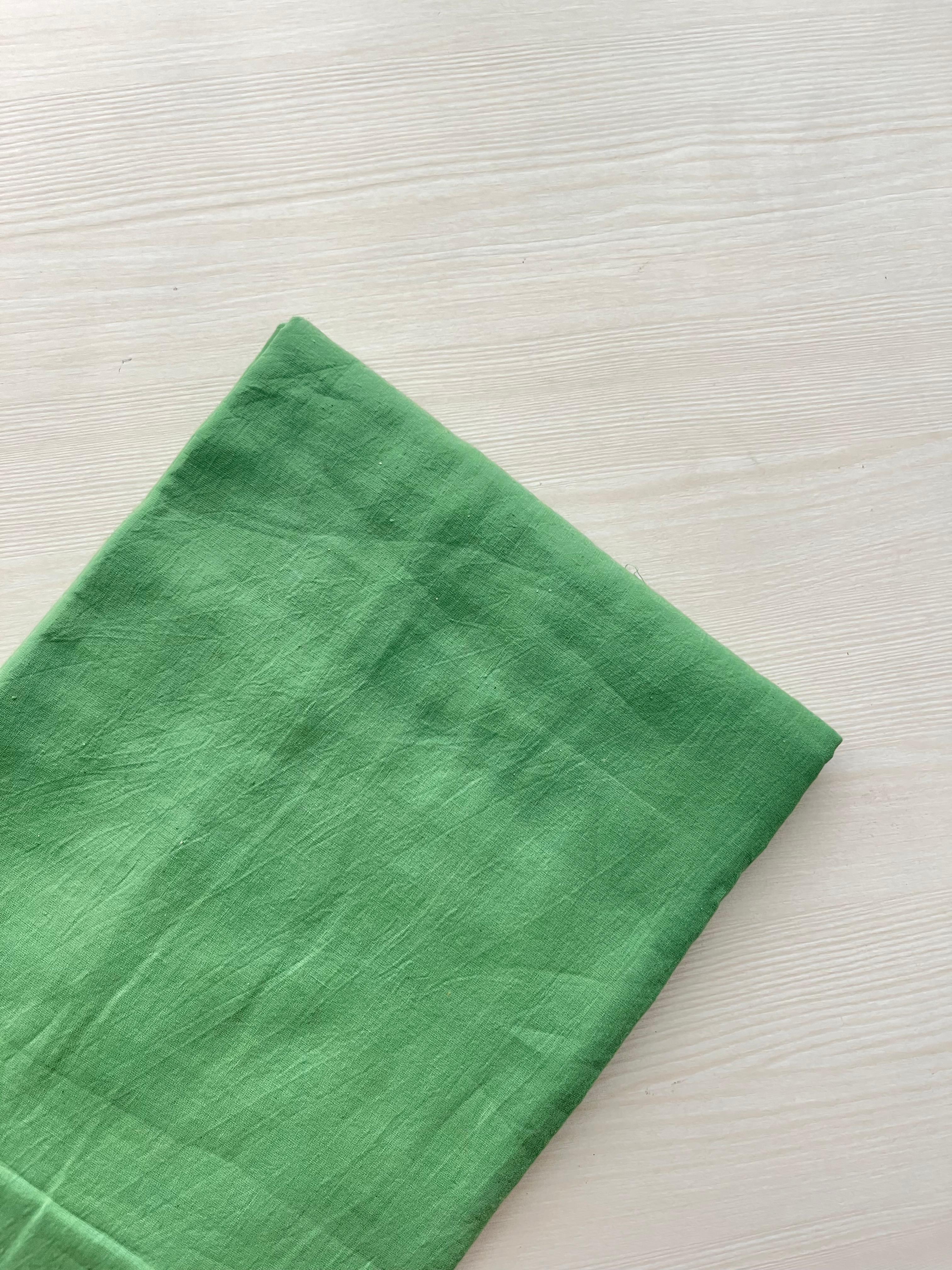 Hand Block Printed Full Kota Suit Sage Classic